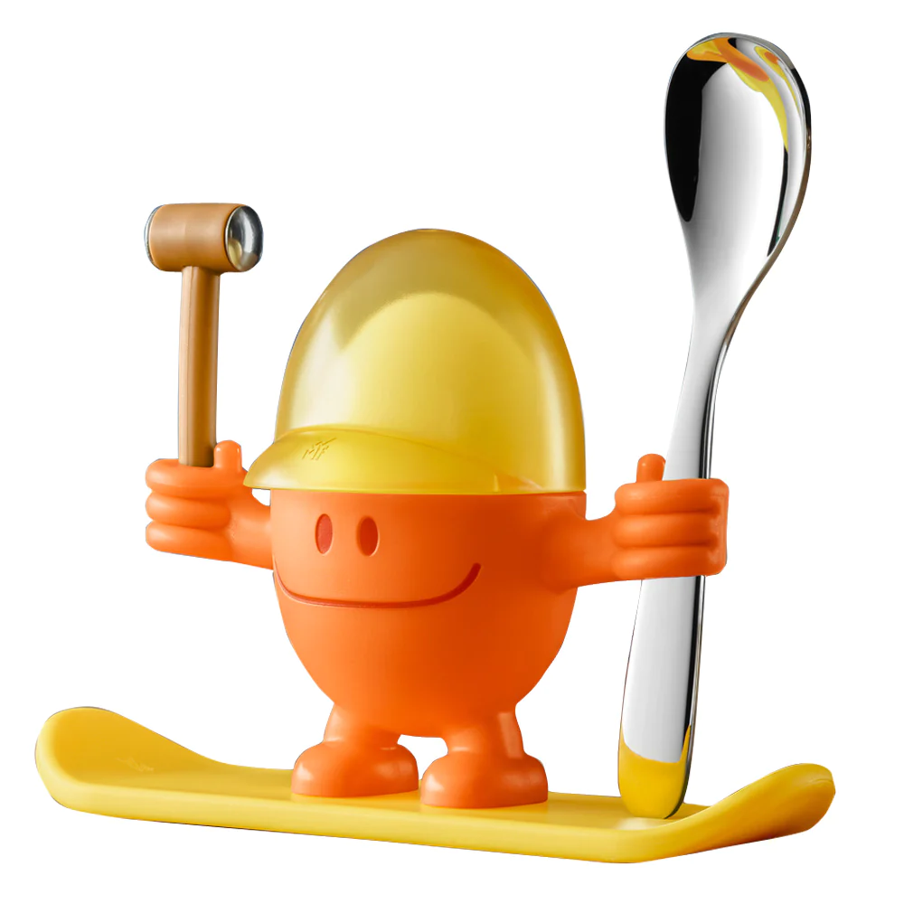 Coquetier Mc Egg avec cuillère orange WMF