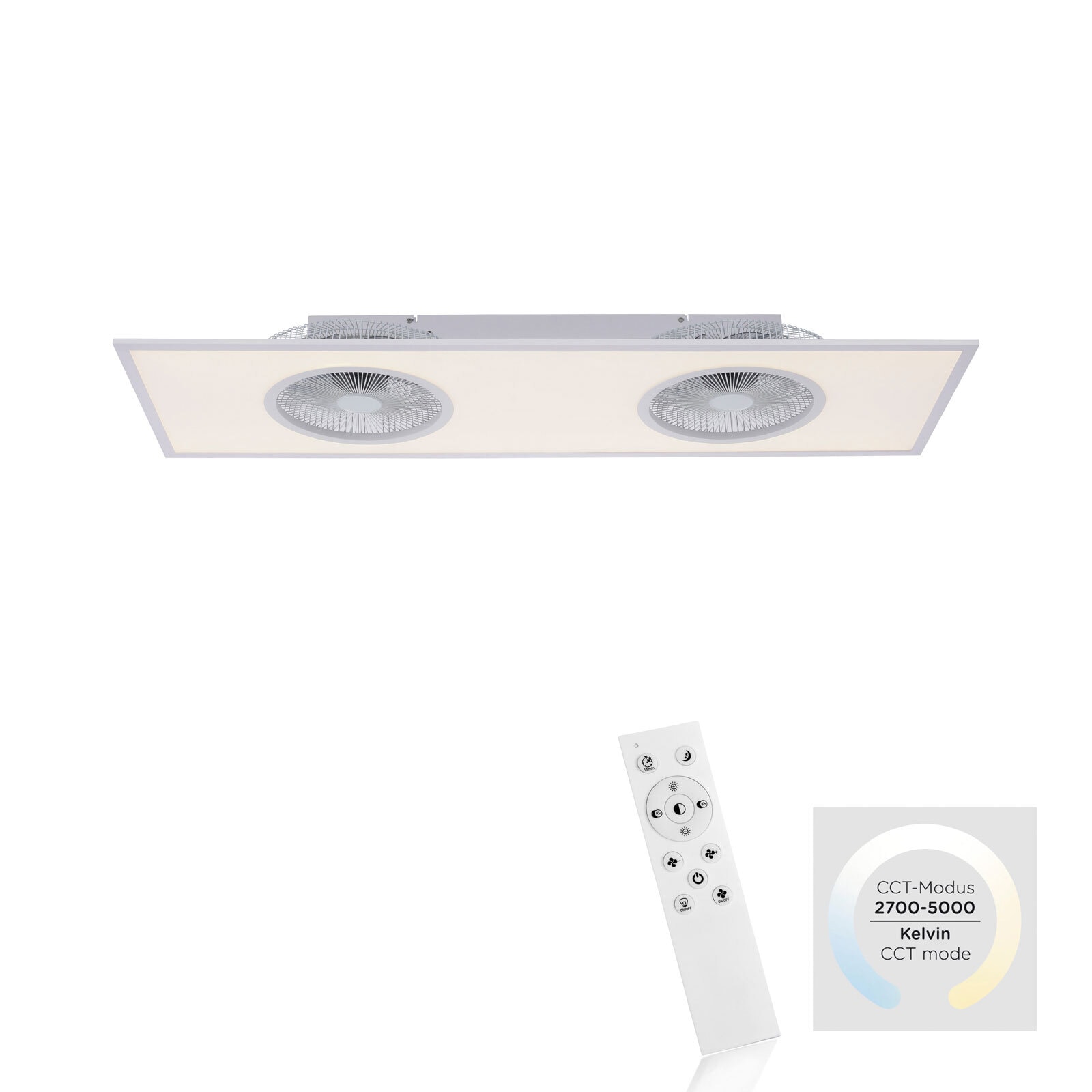LED-Deckenleuchte Flat-Air 120x40 weiß