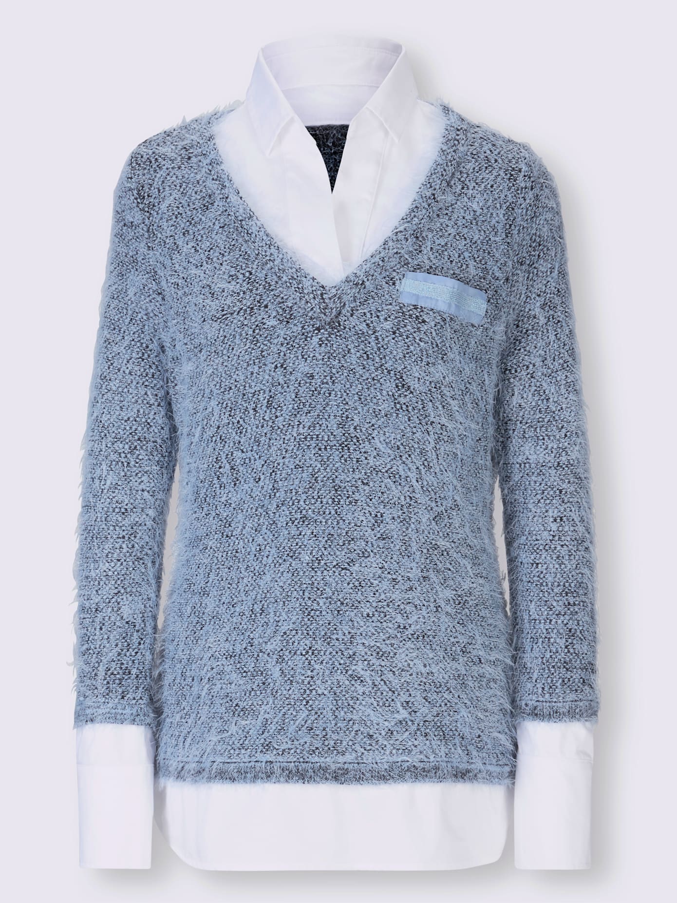 Pull aspect 2 en 1 tendance