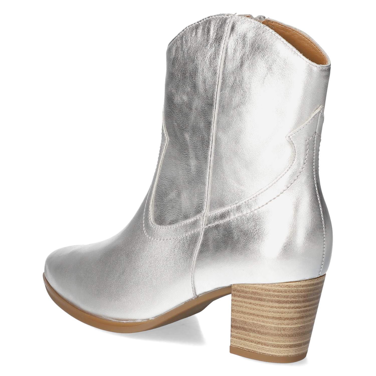 Gabor Cowboy Boots - silver, nos