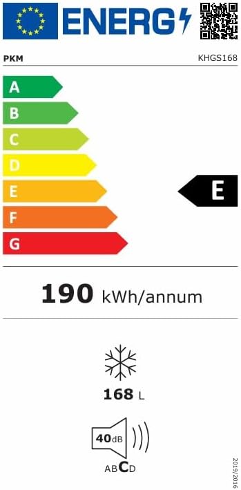 PKM Gefrierschrank KHGS168 weiß freistehend 168 Liter 4 Sterne E Energieklasse mit wechselbarem Türanschlag