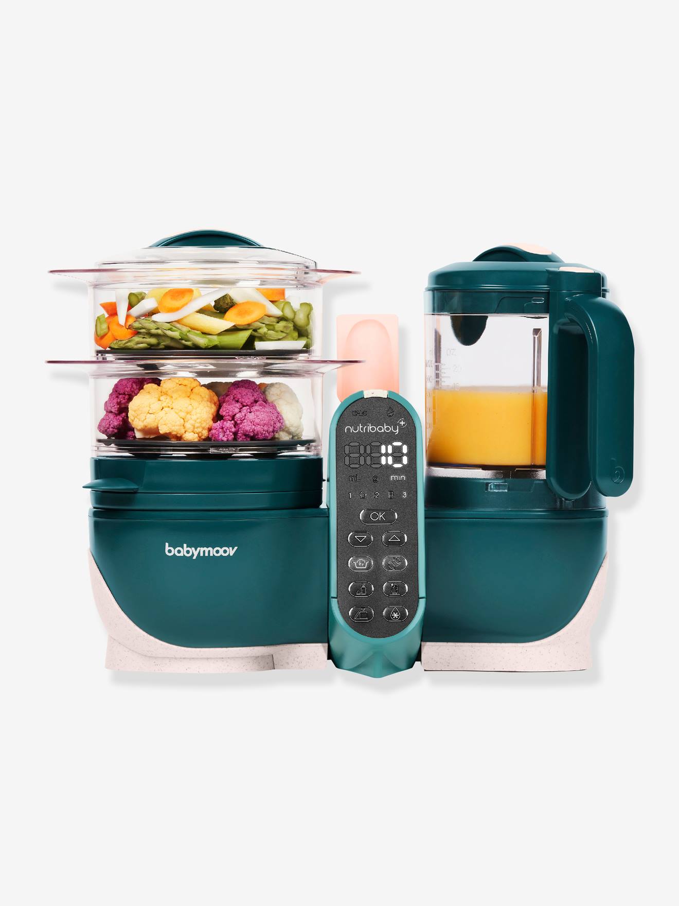 Robô multifuncional BABYMOOV Nutribaby+, cinza escuro