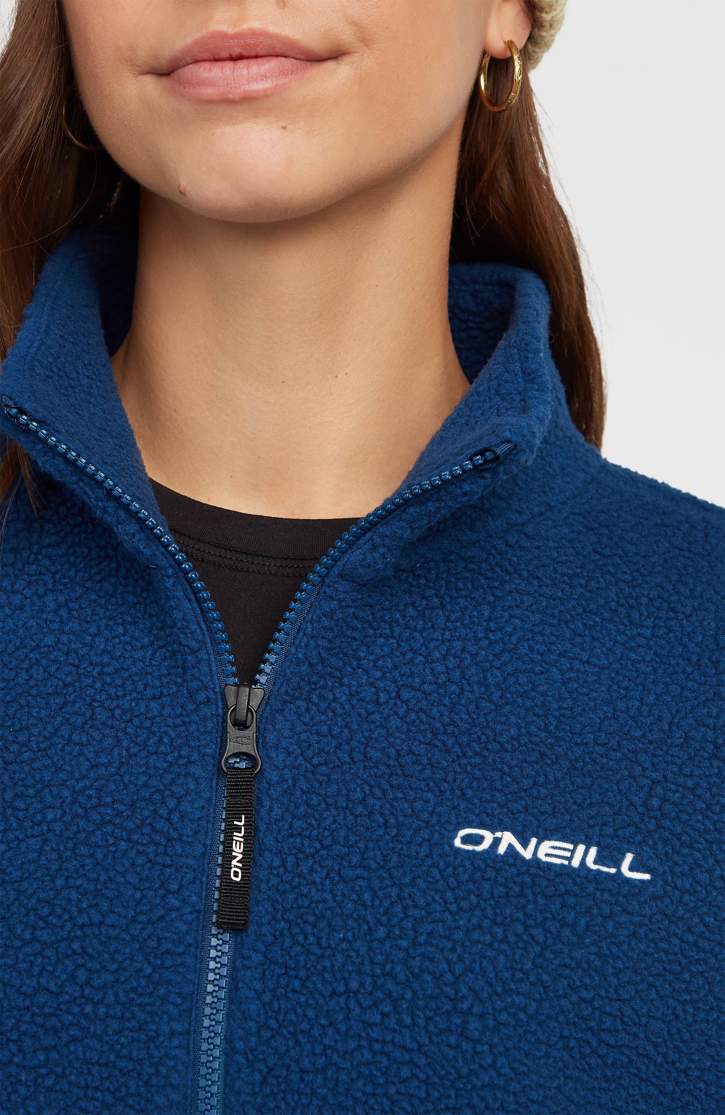Must-Have High-Pile fleecevest met volledige rits