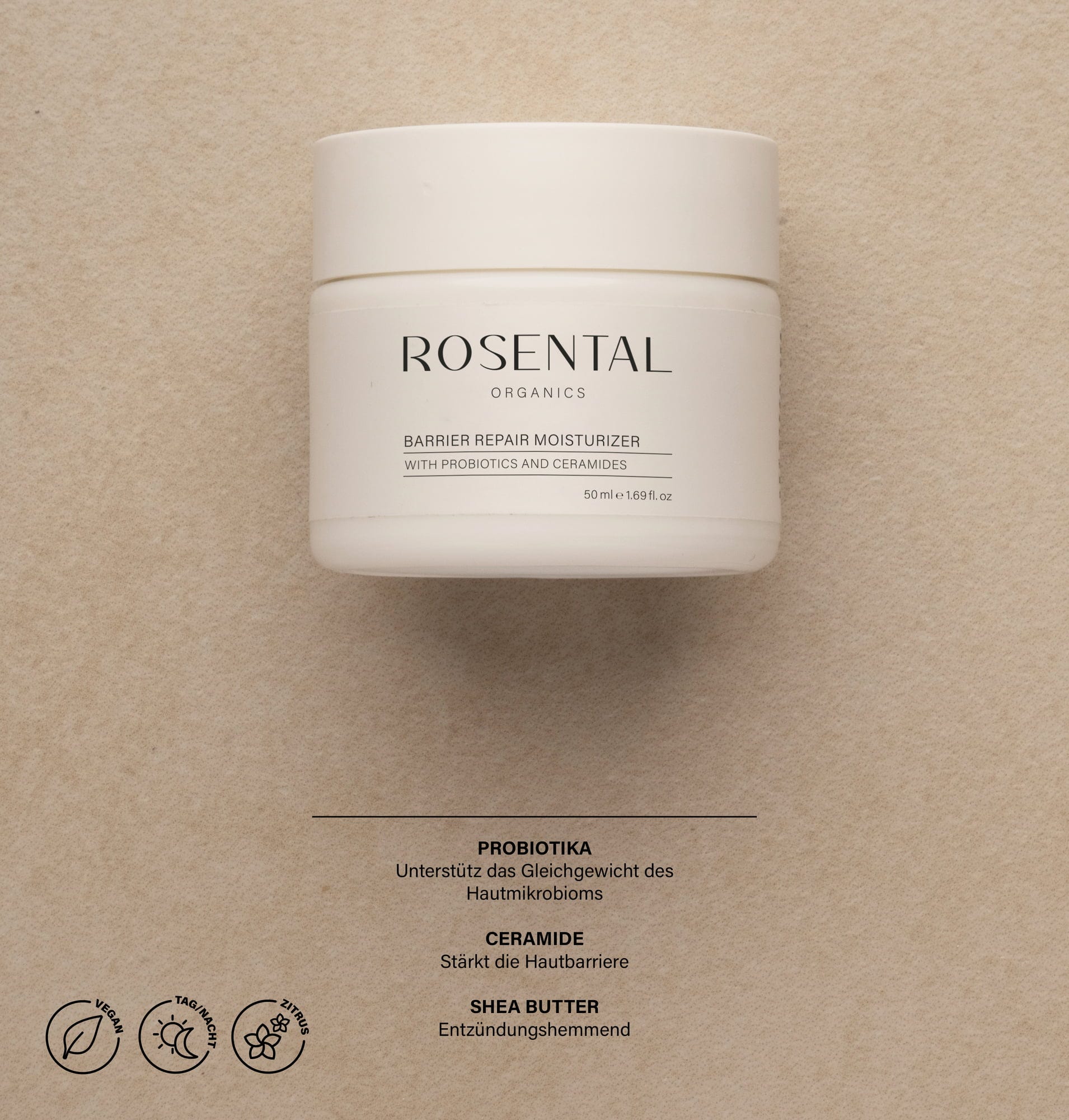 Rosental Organics  Barrier Repair Moisturizer, 50 ml