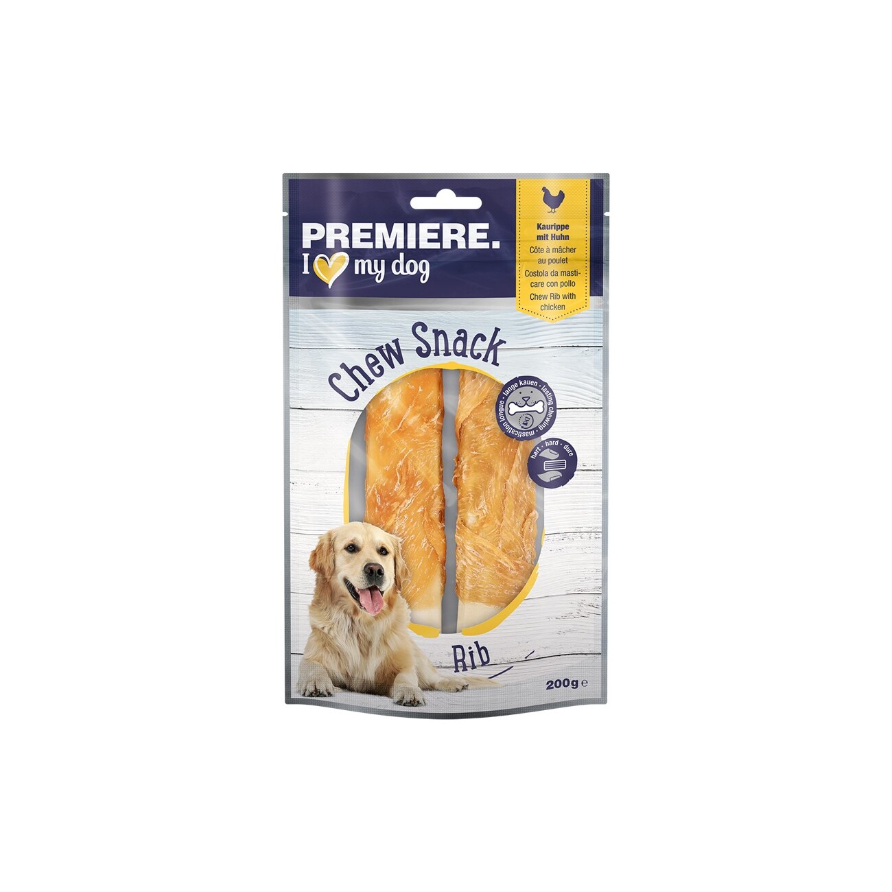 PREMIERE Chew It Kauknochen mit Hühnchenbrust 200g