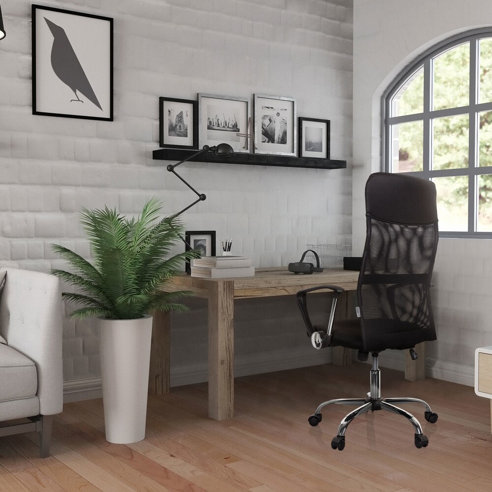 Home Office Chefsessel PURE NET Kunstleder/Netzstoff mit Armlehnen hjh OFFICE