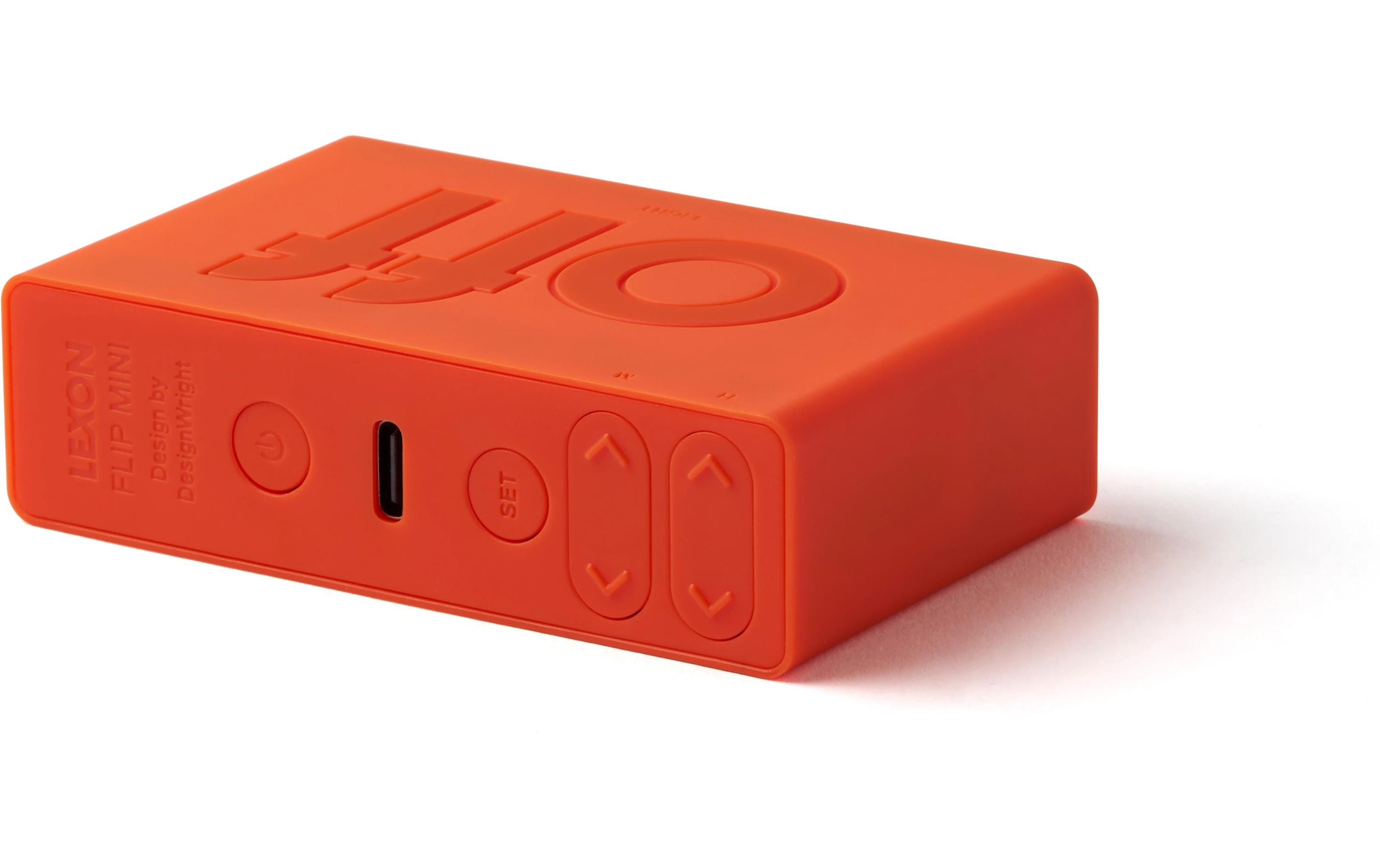 Digitalwecker Flip Mini OrangeMini LCD-Wecker mit Umkehrfunktion (On/Off)