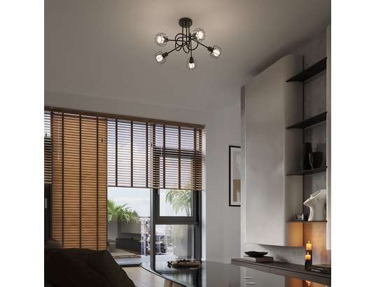 SOLLUX LIGHTING - Lustre beluci 5s noir