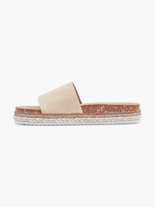 Graceland Offener Hausschuh beige