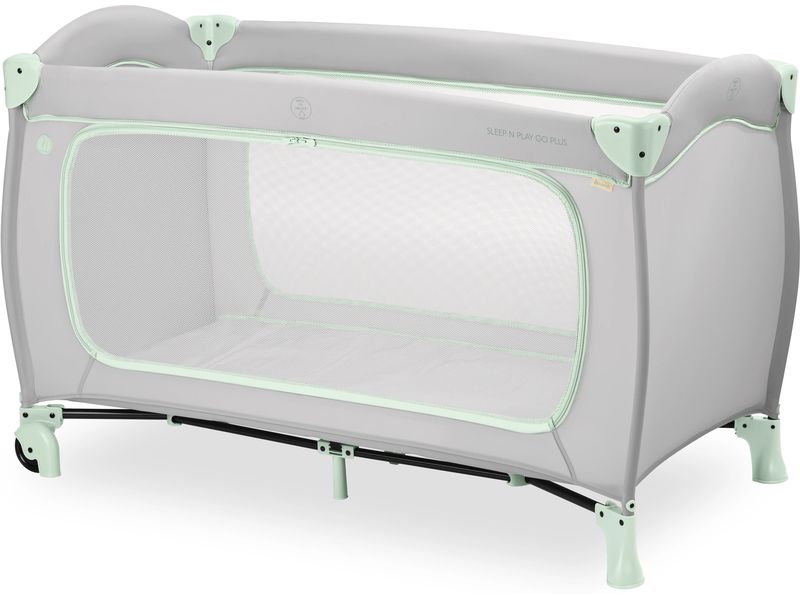 Hauck Reisebett Sleep N Play Go Plus Dusty-mint Reisebett und Laufstall auf Rollen