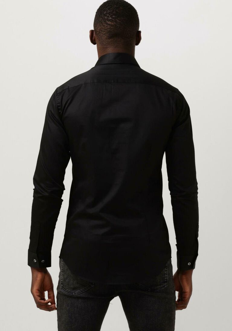 GENTI zwarte genti klassiek overhemd s0009-1109