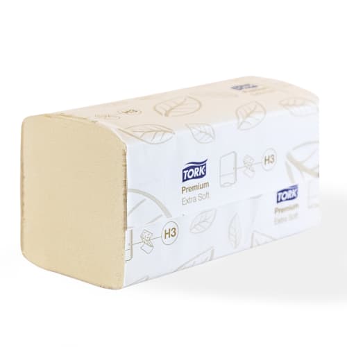 Essuie-mains plié TAD blanc 23 x 23 cm Ecolabel Tork
