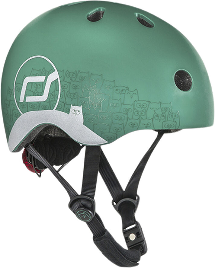 Scoot & Ride Helmet XXS reflective forest Grøn