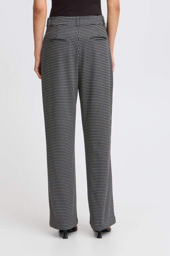 ICHI IHKATE HOUNDSTOOTH PA2 Black/grey houndstooth