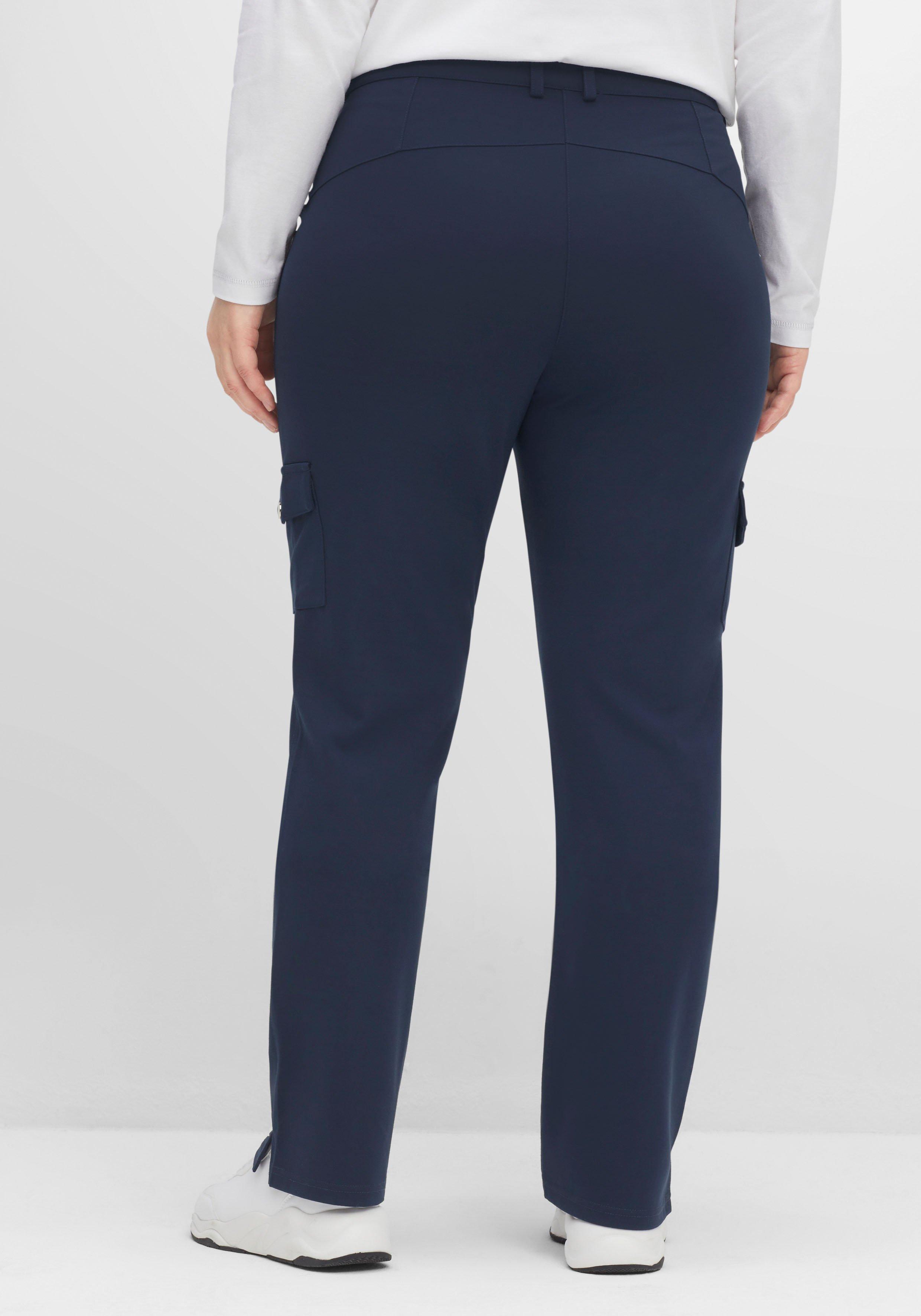 Gerade Hose im Cargo-Stil, mit Pattentaschen