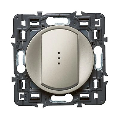 Mécanisme poussoir lumineux Legrand Céliane titane 6 A