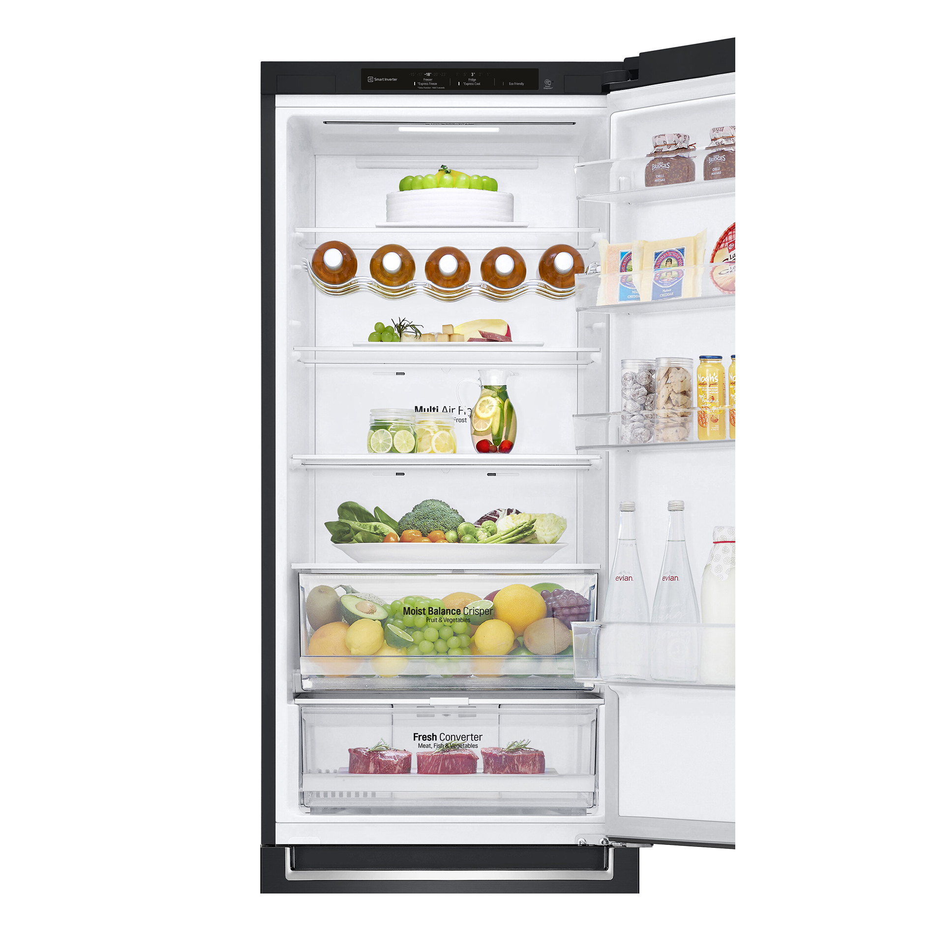 LG Kühl-Gefrierkombination GBB62MCGGN - schwarz - D
