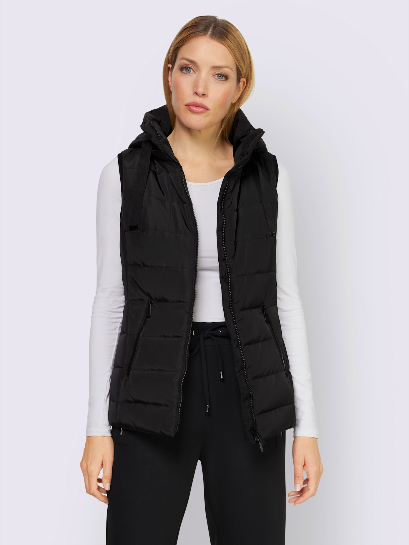 Gilet matelassé capuche amovible