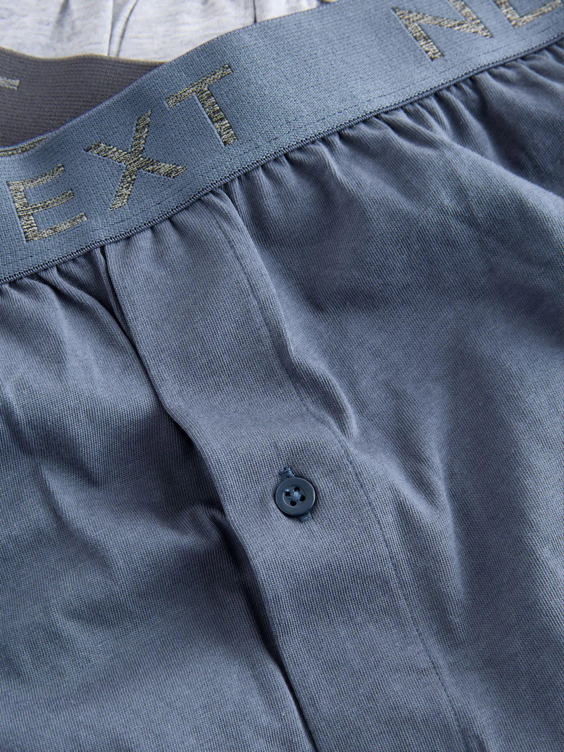 Blauw/grijs - Verpakking van 5 - Ruimvallende Boxers