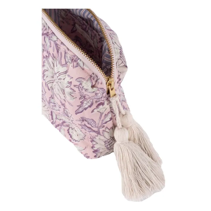 Louise Misha Pochette Teiki en coton bio | Rose
