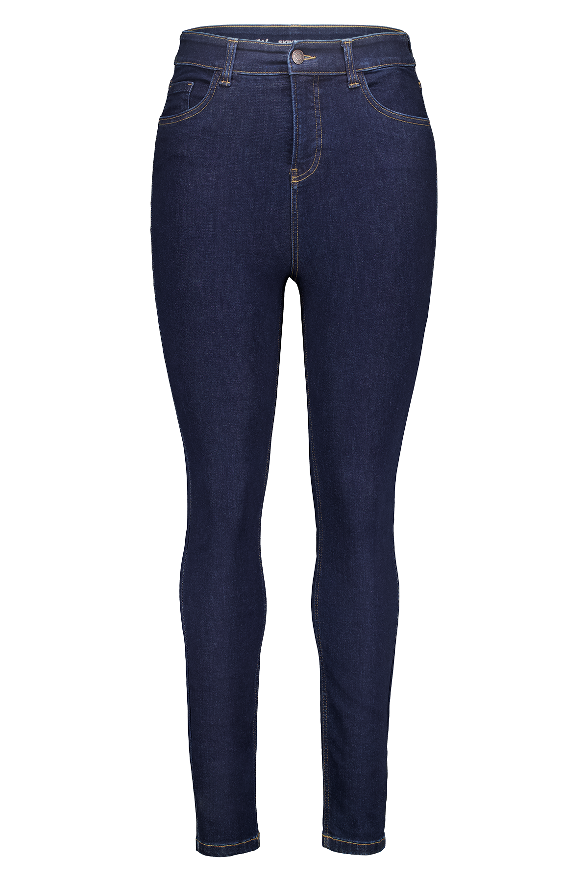 Skinny leg high waist jeans CHERRY Rinse Washed Denim