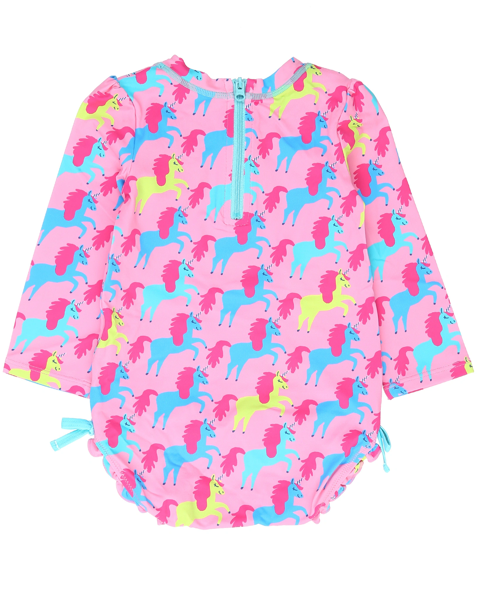 Langarm-Badeanzug ROCK STAR UNICORN in pink