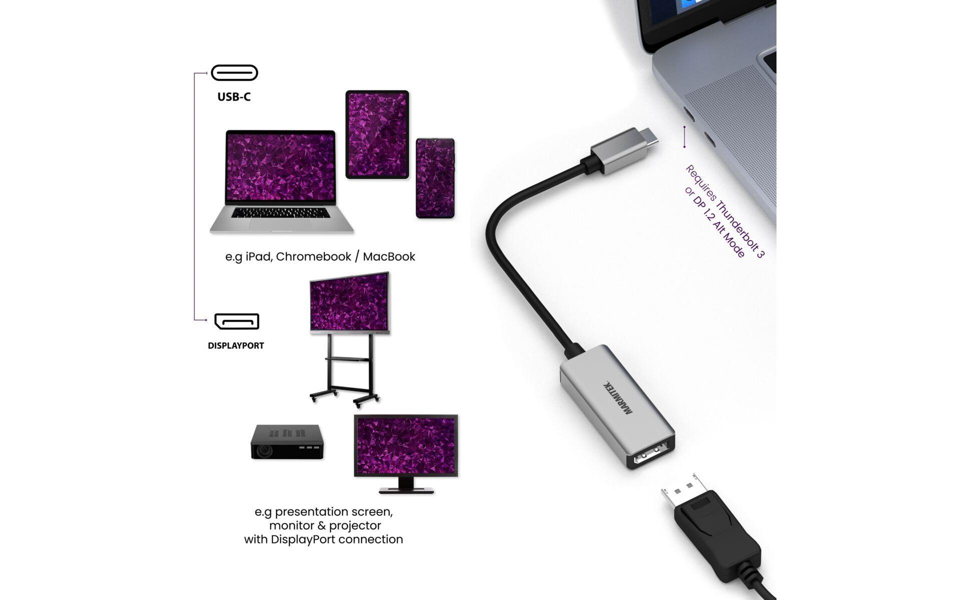 Adapter Connect USB-C > DisplayPortUSB-C auf DisplayPort Adapter
