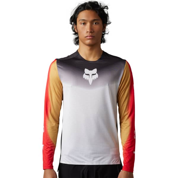 Maillot VTT FOX FLEXAIR LS JERSEY NOVAH BLACK/WHITE