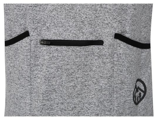 Maillot Manches Courtes Gravel LeBram Parpaillon Gris Coupe Droite