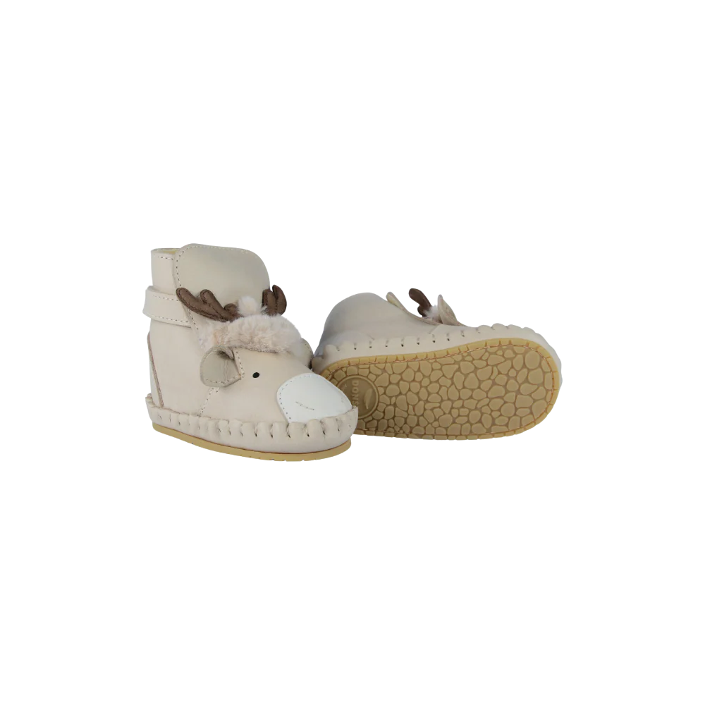 Kapi Exclusive Booties | Reindeer | Ivory Classic Leather