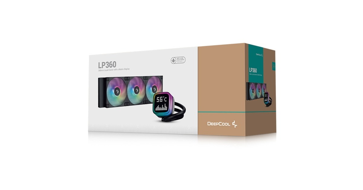 DeepCoolLP360 waterkoeling  (Zwart, 4-pins PWM fan-connector)