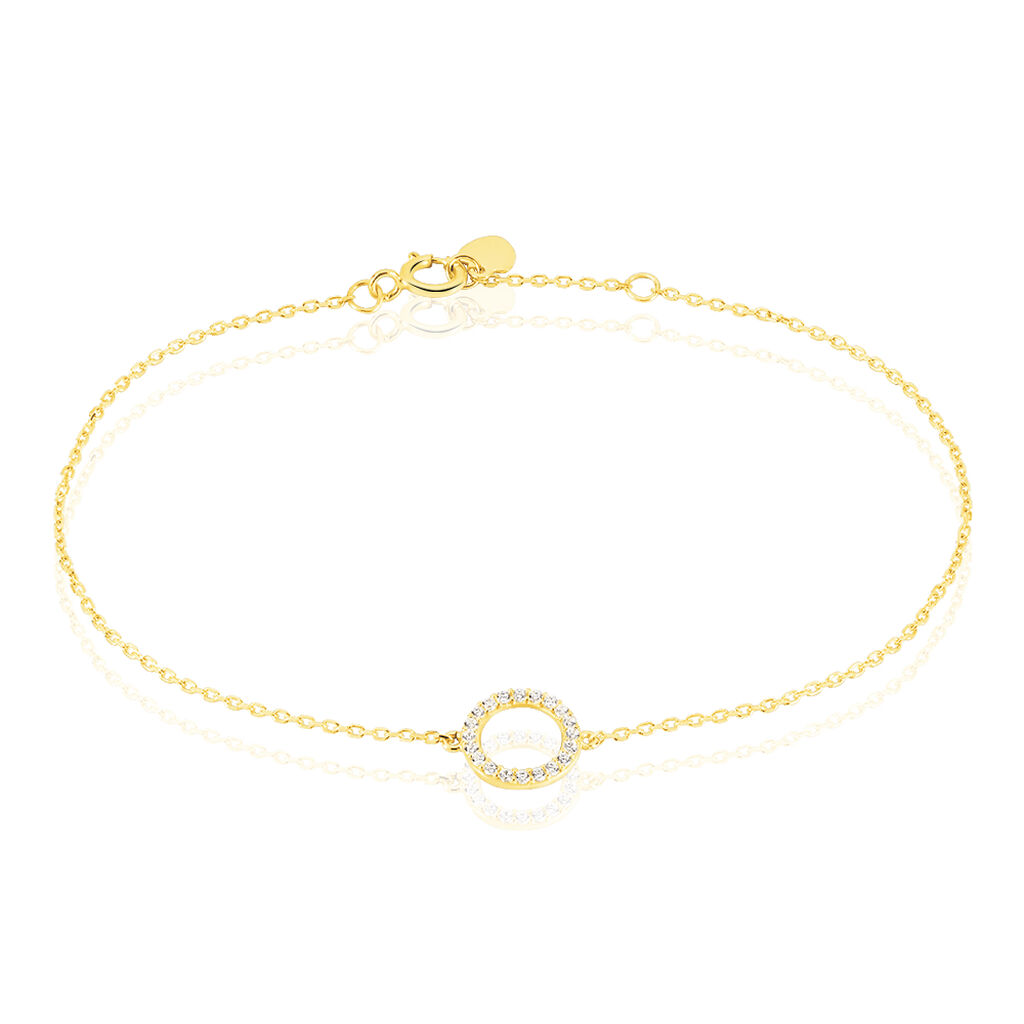Bracelet Lim Or Jaune Oxyde De Zirconium