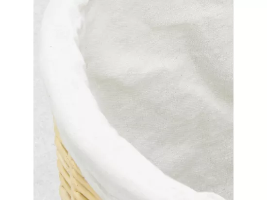Coffres à linge en osier blanc (Lot de 3)
