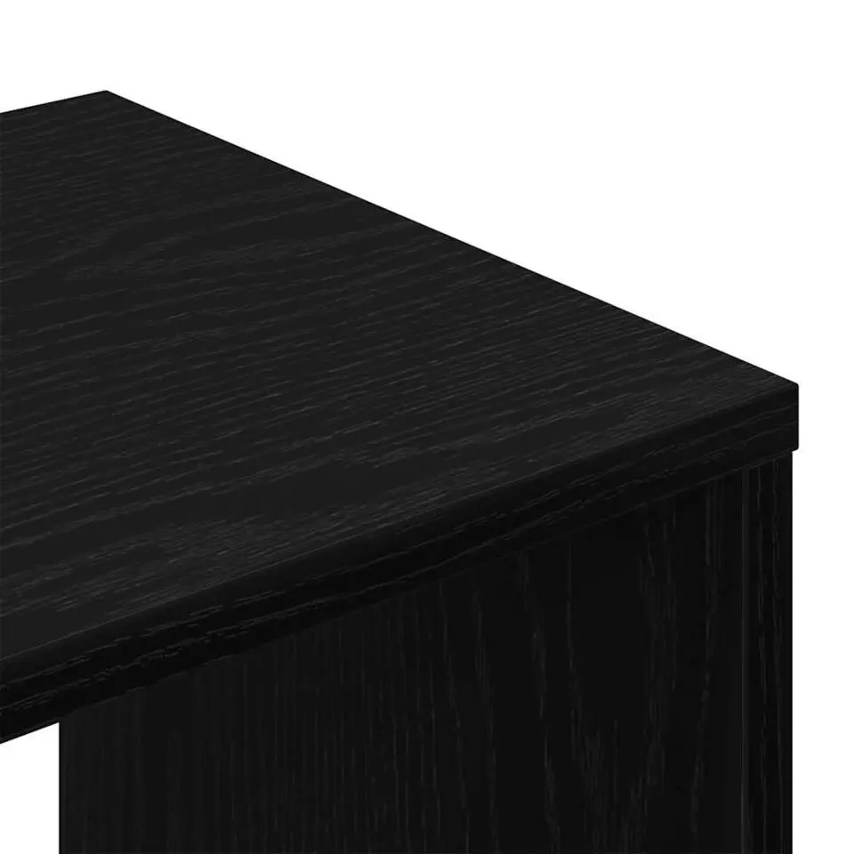vidaXL - TV-meubel met 2 deuren - Zwart eiken - Hout - 100x30x30 cm - 2 stuks