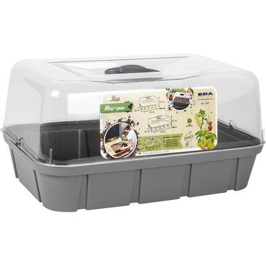 Mini-serre, taille L, volume: 15,7 L, anthracite