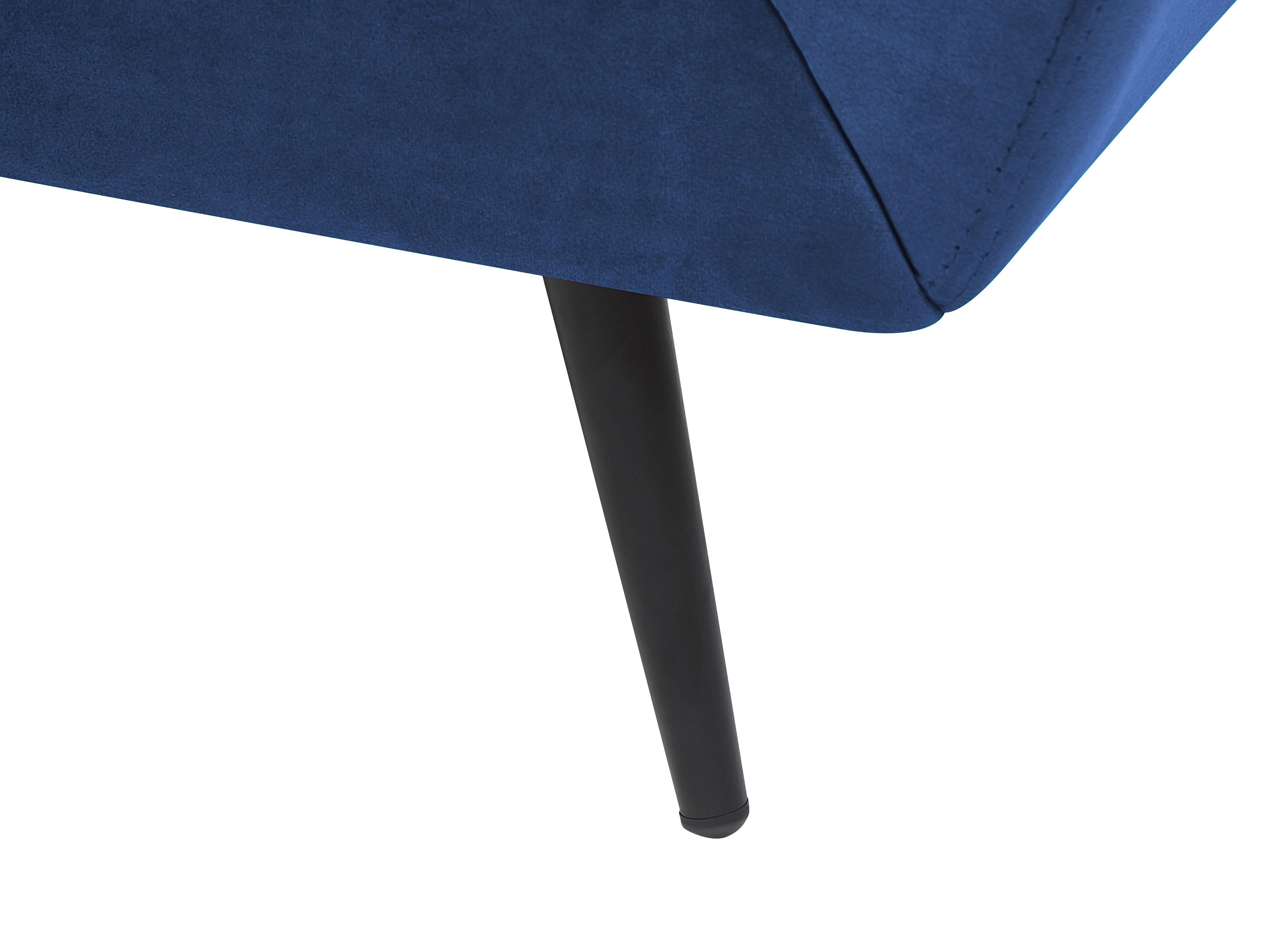 Bank 3-zits LENVIK Fluweel Marineblauw
