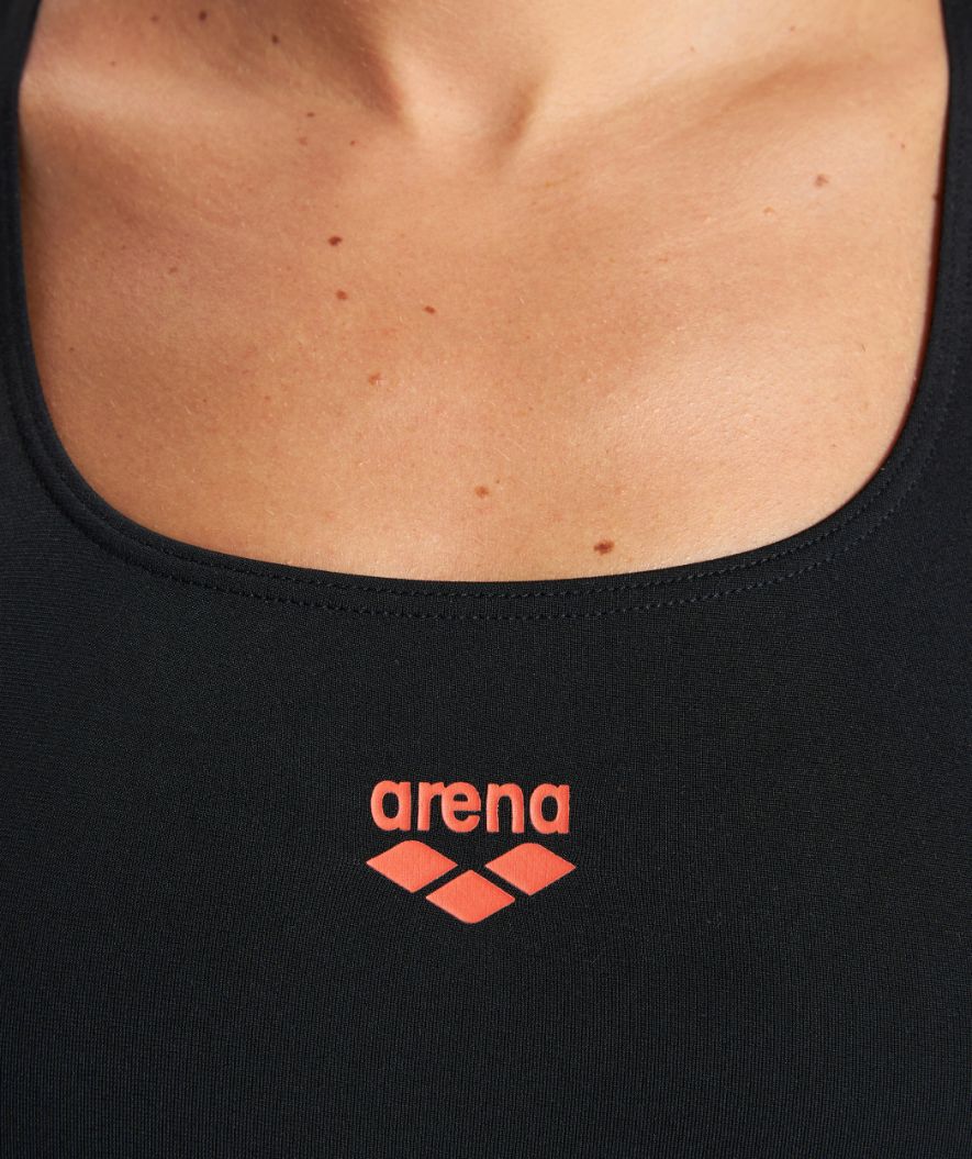 Arena svømmedragt til damer - Streak Swim Pro - Sort/orange