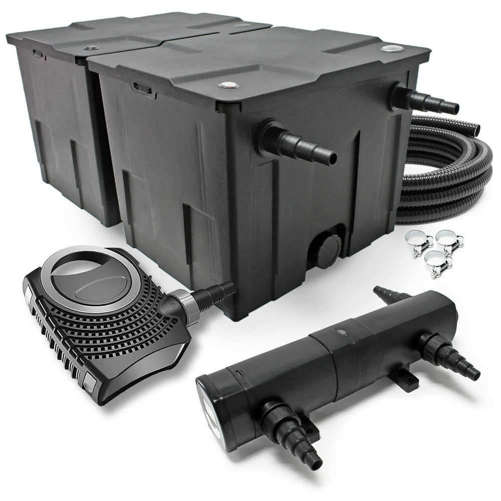 Kit set de filtration 24 watts pompe 6000 litres par heure tuyau 5 m