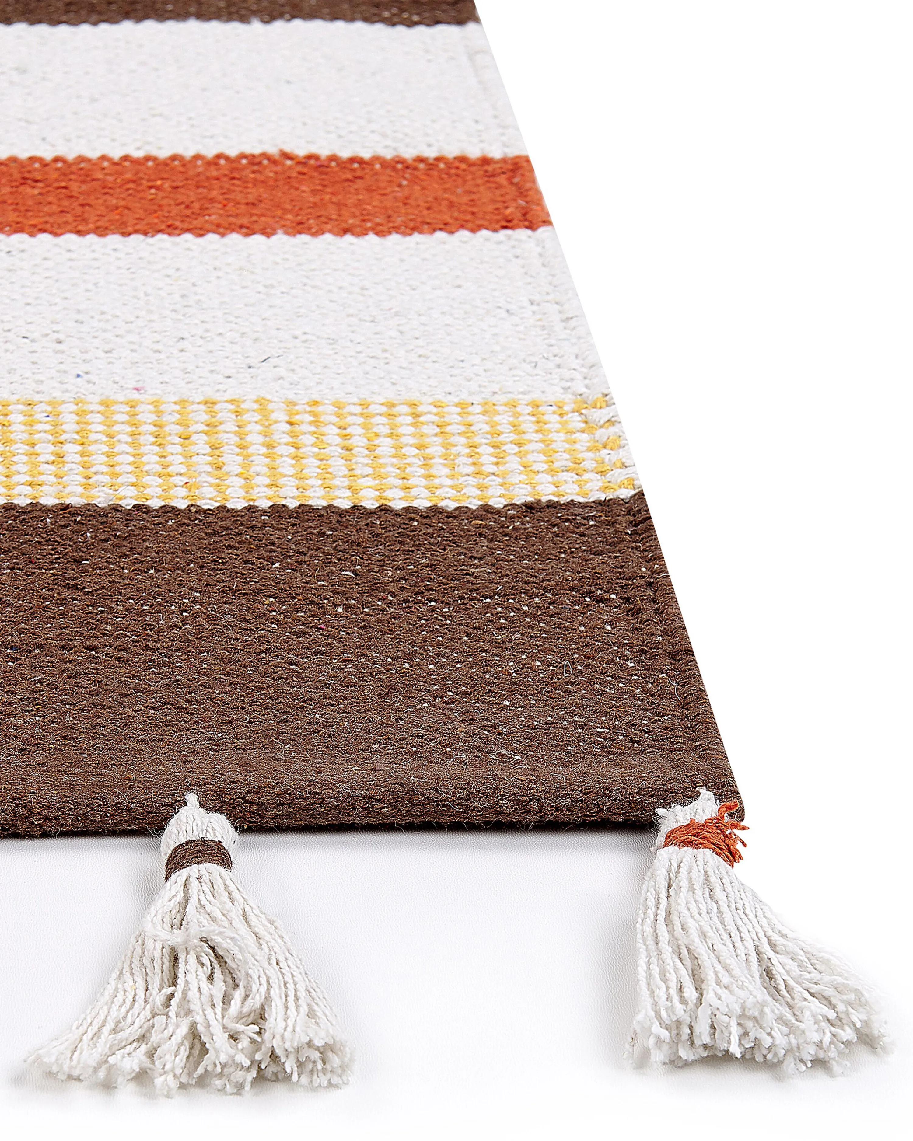 Vloerkleed HISARLI Bruin 160 x 230 cm Katoen