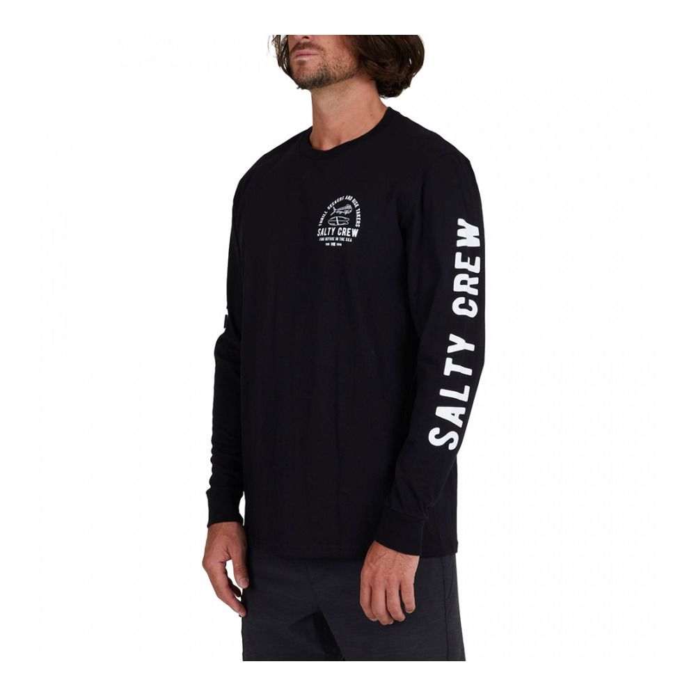 Salty Crew LATERAL LINE STANDARD - Tee-shirt Homme black