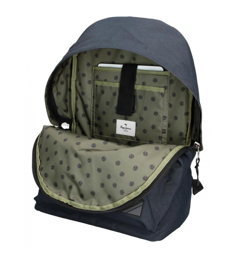 Mochila Pepe Jeans Cromwell 44 cm azul