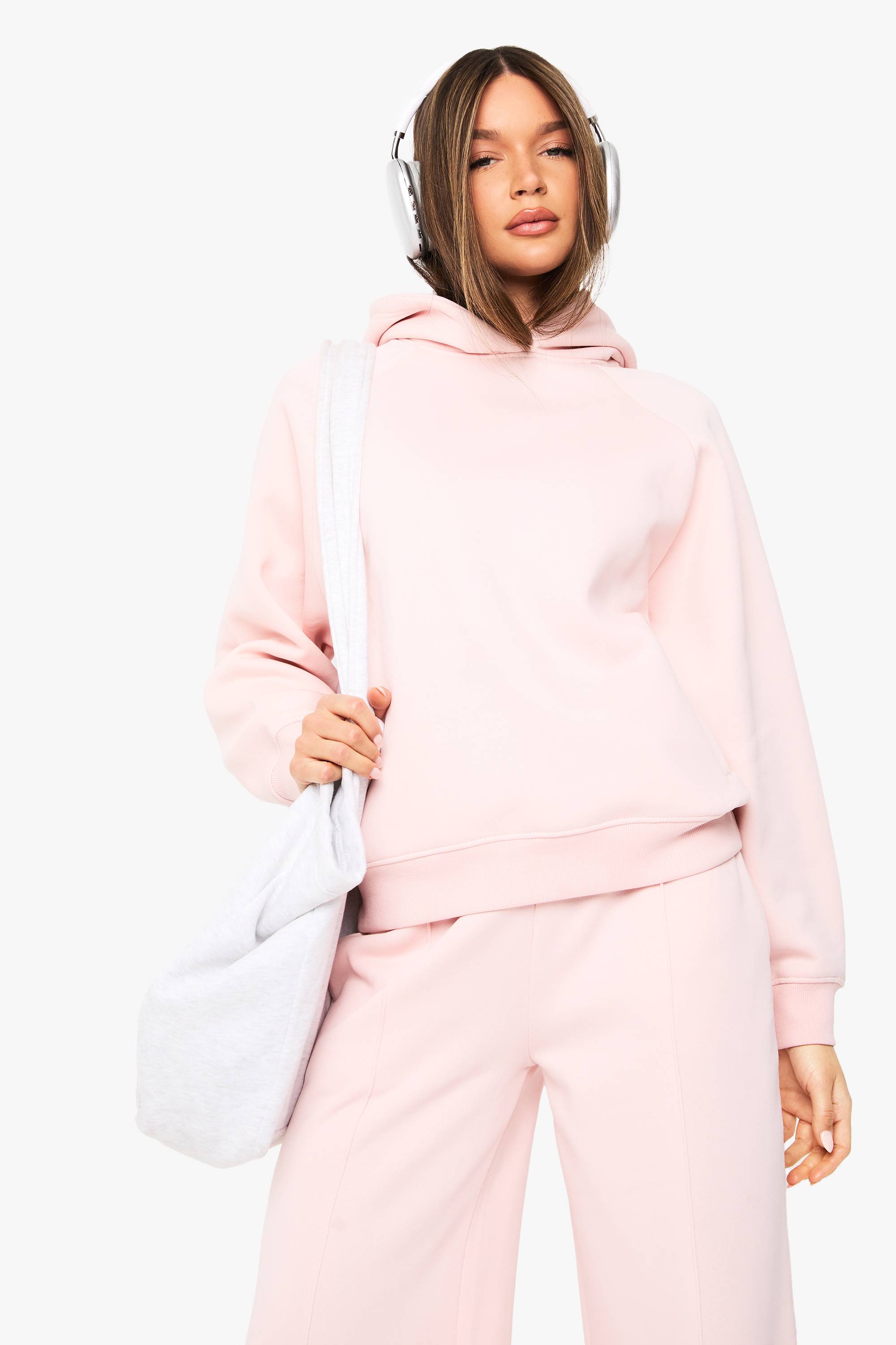 boohoo Sweat à capuche surdimensionné à coutures raglan