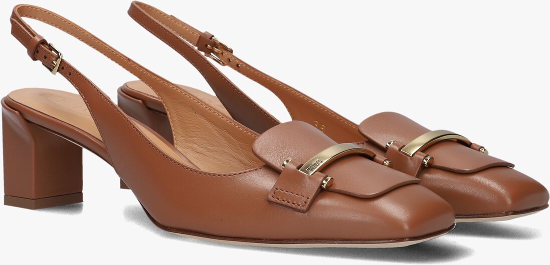 bruine tod's pumps barretta attacchi
