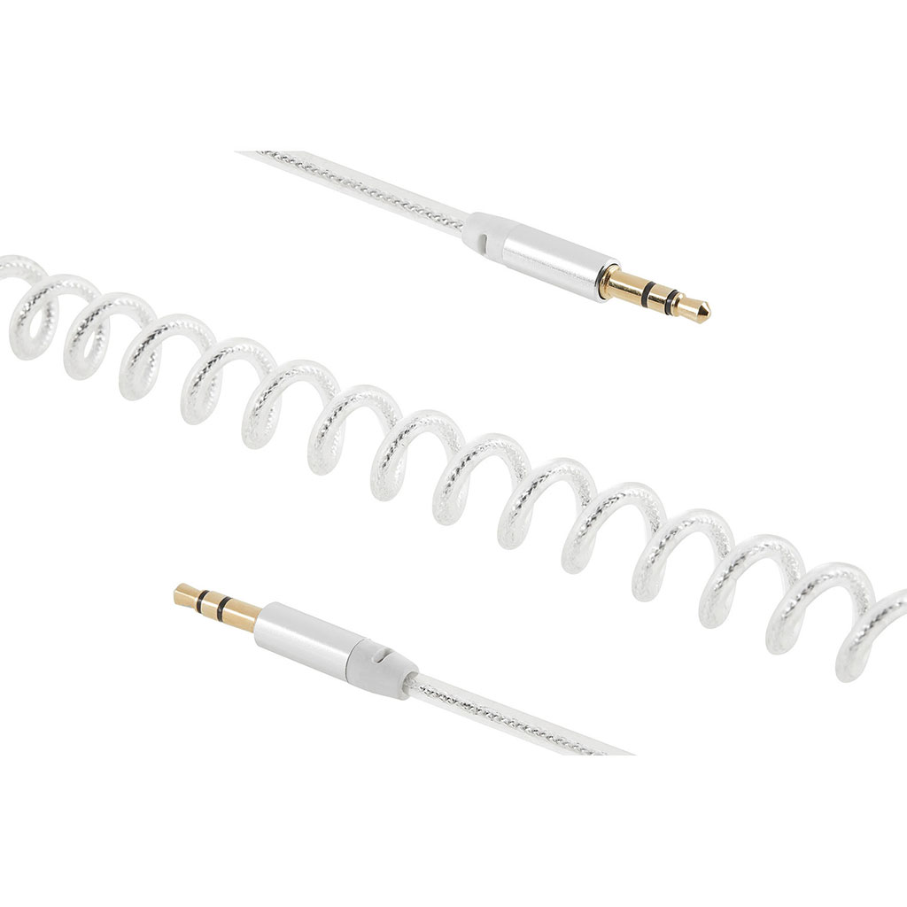 Câble audio jack spirale 1.50m