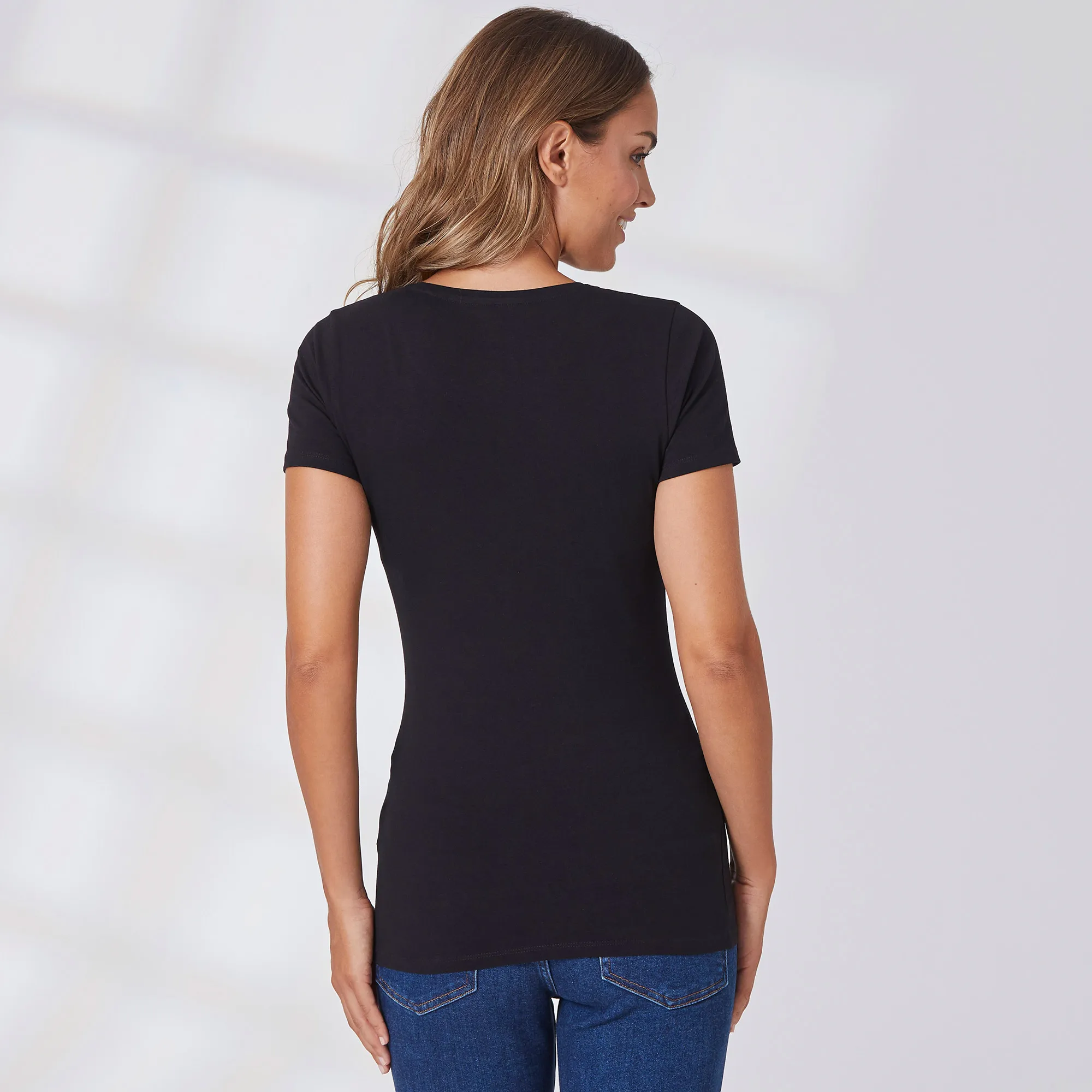 Damen-T-Shirt mit Rundhals-Ausschnitt