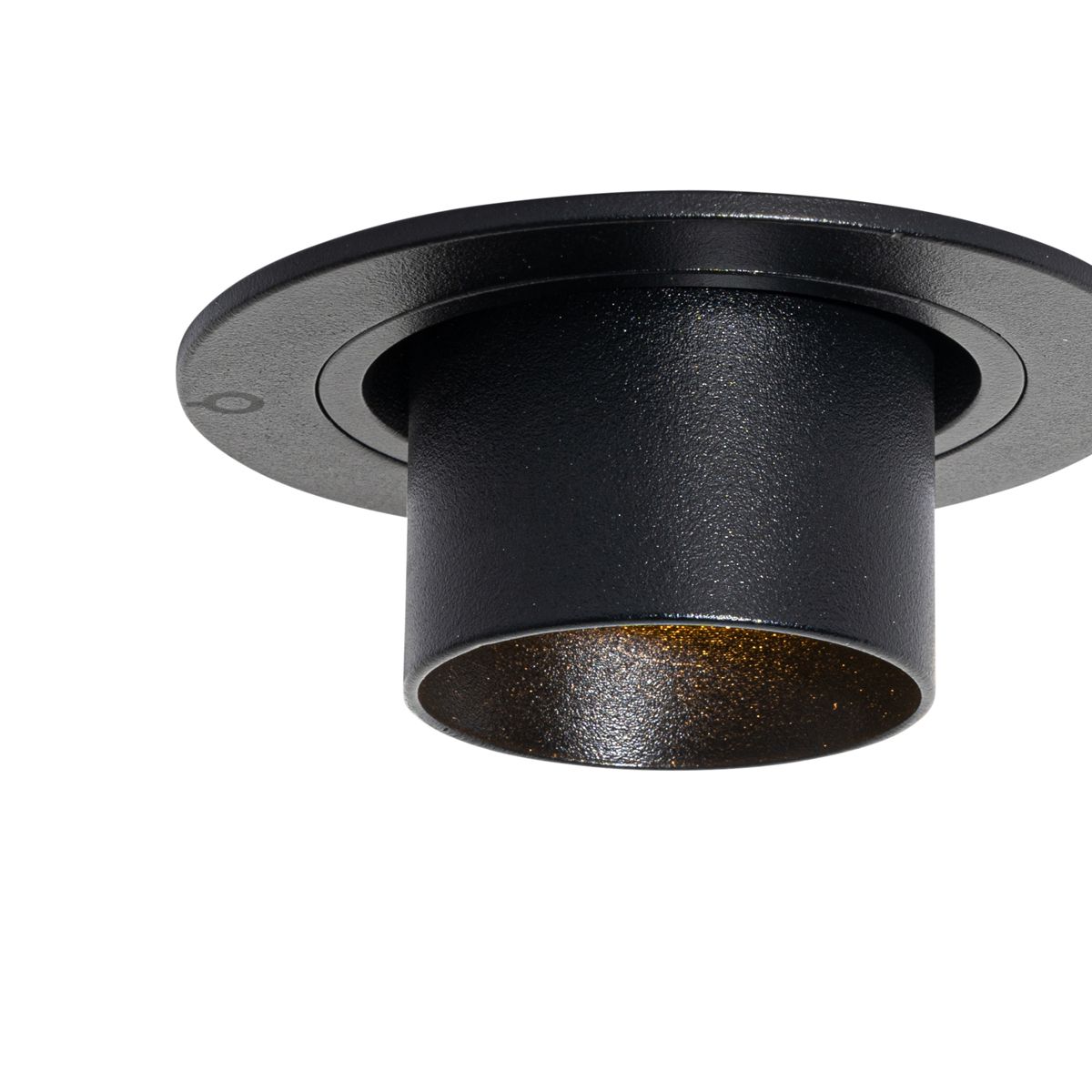 Moderne inbouwspot zwart GU10 35mm rond kantelbaar - Installa