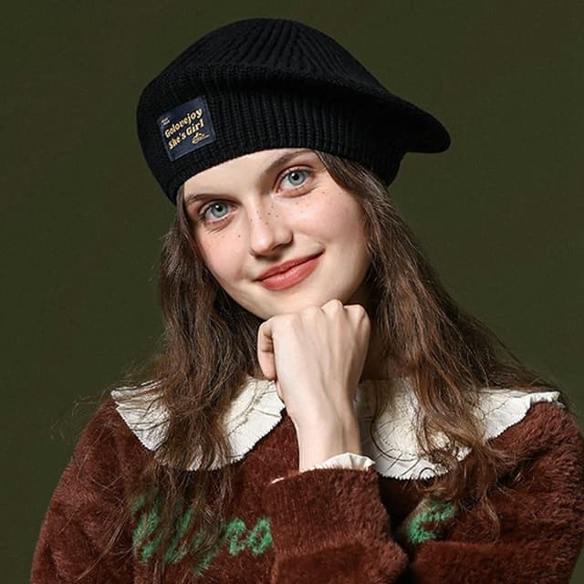 GOLOVEJOY Bomuld strikket Vinter Warm Beanie Elastisk Strikket Basker hue