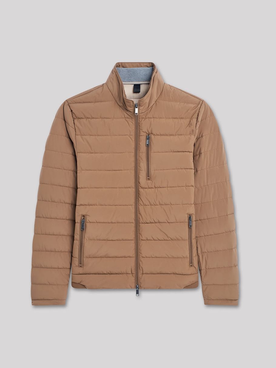 Blouson matelassé col montant