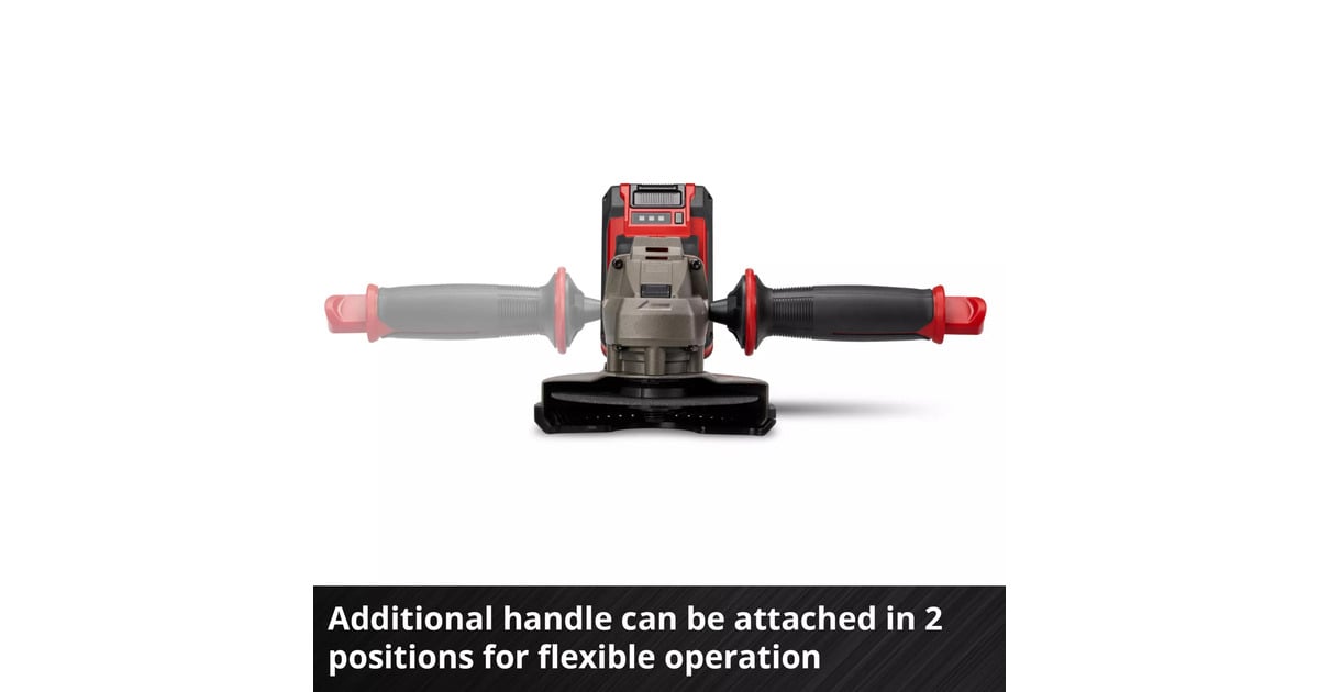 EINHELLAccu Haakse Sliijper TE-AG 18/125-2 Li (1x4,0 Ah) haakse slijper  (Rood/zwart, Incl. 4.0 Ah Power X-Change accu en oplader)