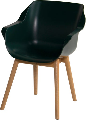 Hartman kuipstoel Sophie Studio donkergroen / teak